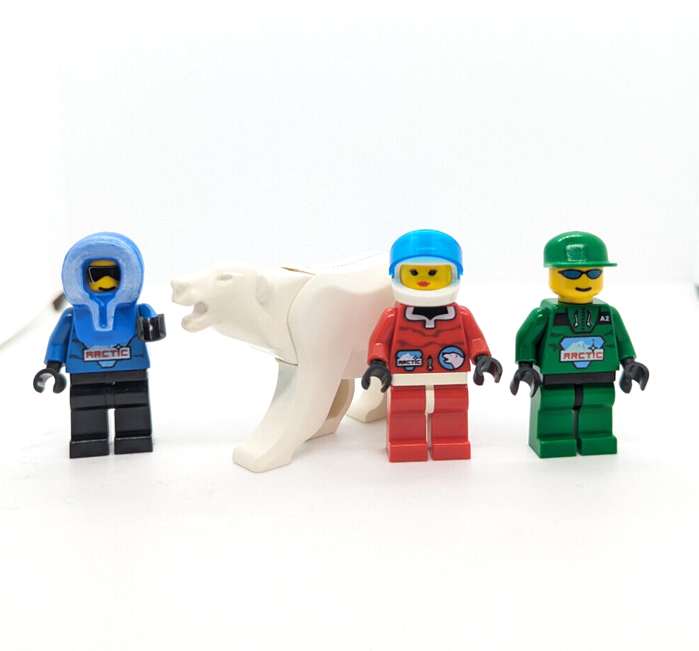 LEGO Arctic Minifigure Lot & Polar Bear - Polar Base - 6575 *Condition!* (brr - StudBee
